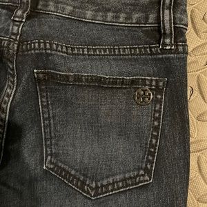 Tory Burch Marlien Leggings size 24 navy blue